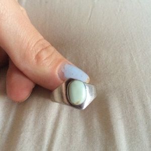 Mexican Silver and Turquoise Ring
