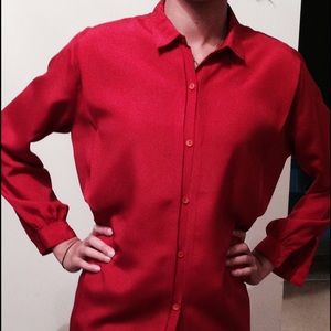 Silk long sleeve shirt