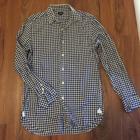 J. Crew - Blue Gingham Button Up