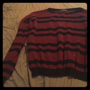 Striped cropped sweater