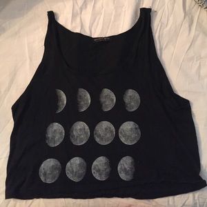 Moon Sleeveless Crop Top!