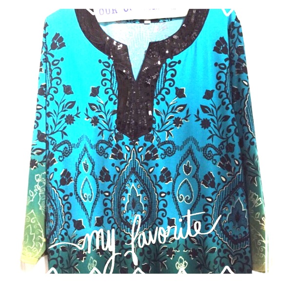 JM Collections Size 2x Tunic - Picture 1 of 2