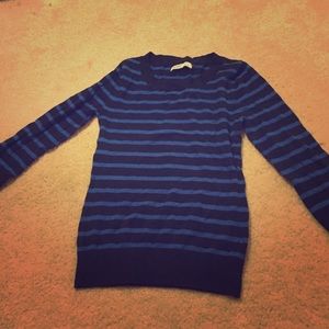 Blue and Black striped sweater
