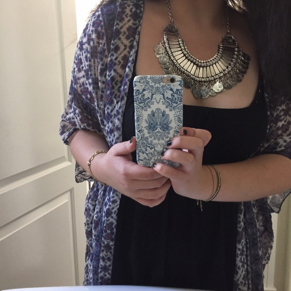 Silver Coin Collar Statement Necklace - Picture 2 of 4