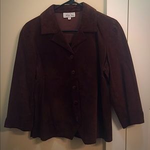 Brown Suede Lightweight Jacket