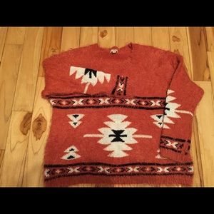 Tribal Aztec print sweater