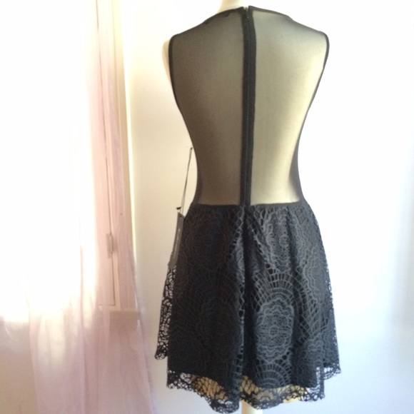 FOR LOVE & LEMONS Lulu Lace Fit & Flare Dress New - Picture 4 of 8