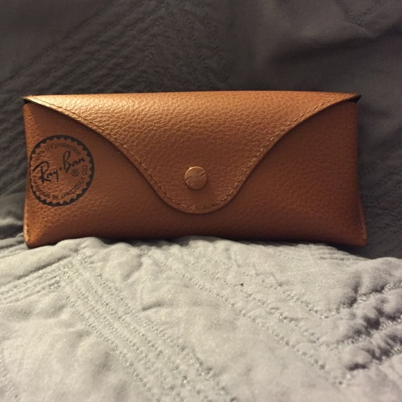 Rayban sunglasses case tan
