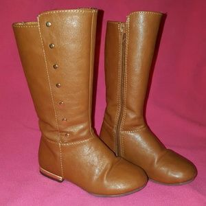 Gymboree Girls Riding Boots with Gold Accents