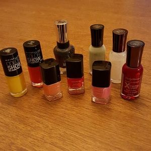 Lot of 9 Nail Polish colors.