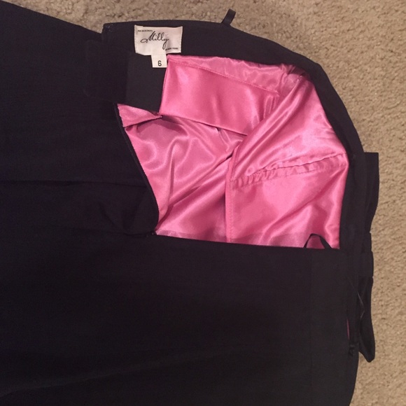 Milly flare mini dress with bow - Picture 3 of 4