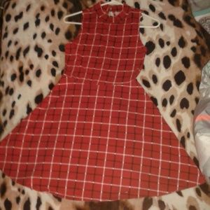 Forever 21 red plaid dress