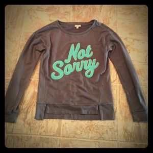 "Not Sorry" juicy sweater!