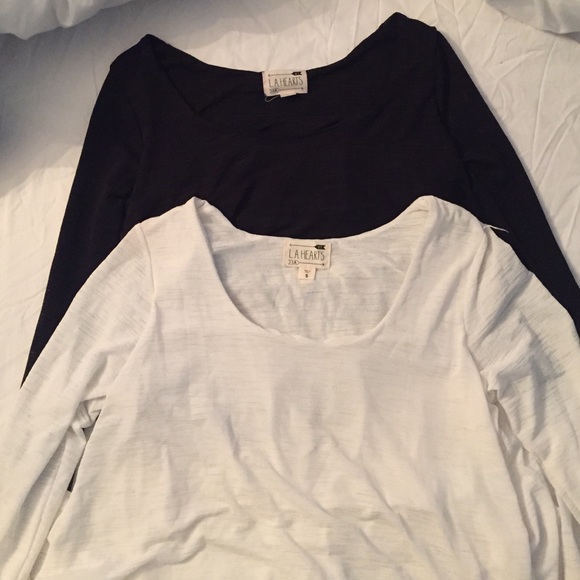 White Long Sleeve Crop Top!