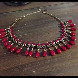 Red bead necklace