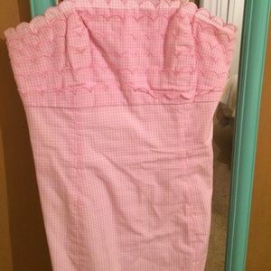 Lilly Pulitzer Pink Strapless Dress