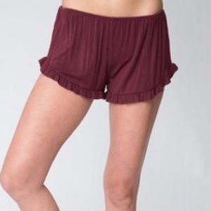 Brandy Melville ruffled shorts