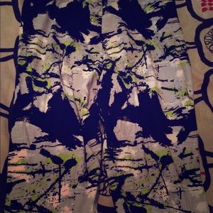 Plus Size Paint Splat Leggings