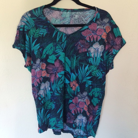Ann Taylor Loft Linen Tee