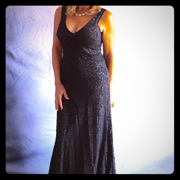 Ralph Lauren swan lake lace gown