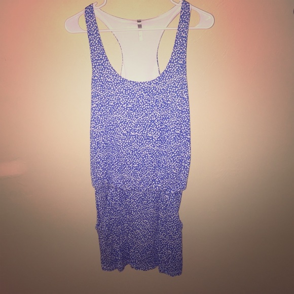 Blue & White Mini Dress- Don't let L size fool u!