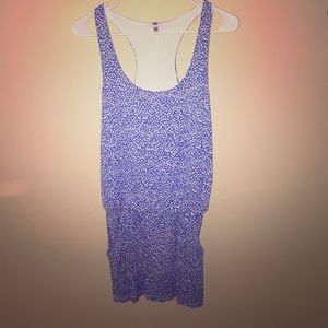 Blue & White Mini Dress- Don't let L size fool u!