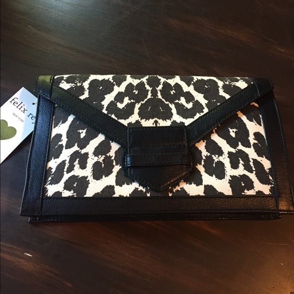Felix Rey Handbags - New with tags snow leopard Felix Rey clutch