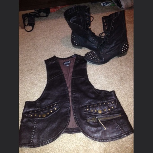 Boots & Vest.