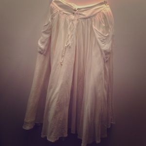 Urban Outfitters Ecoté Midi Skirt Lace Up Front