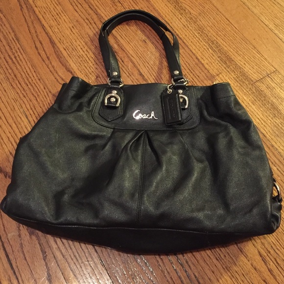 Black Leather Coach Purse