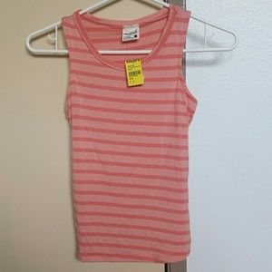 Peach/Pink Striped Tank Top