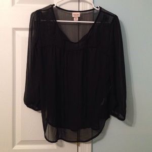 Sheer Peasant Top