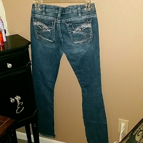 Silver Distressed denim jeans - Picture 3 of 4