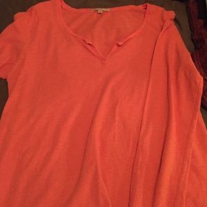 Coral long sleeved tee from Gap. Size XL.