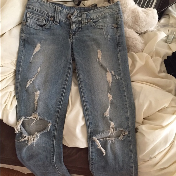 ::SOLD::@mer.  Guess? Daredevil destroyed bootcut - Picture 1 of 3