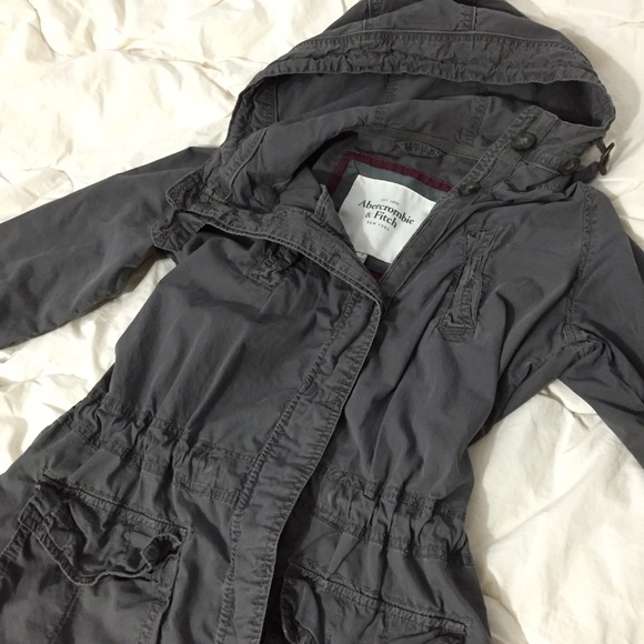 [AF] light weight parka in steel grey