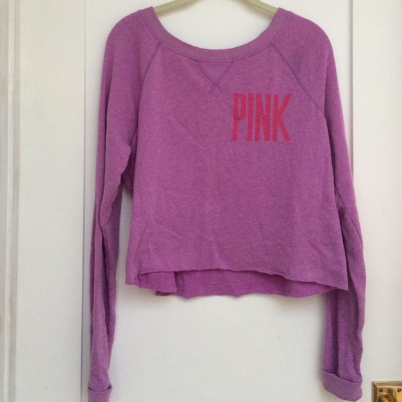 PINK Victoria's Secret Sweaters - Pink cropped sweater