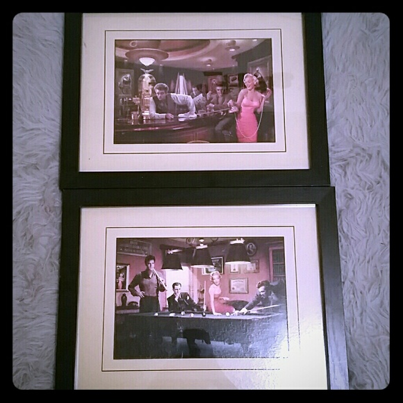 Marilyn Monroe, James Dean, Elvis, etc. wall decor