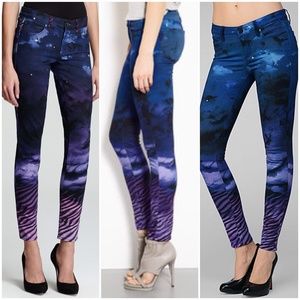 🌙Paige Jeans Denim Moonlight Printed 27