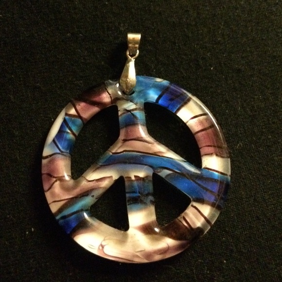 Peace sign pendent