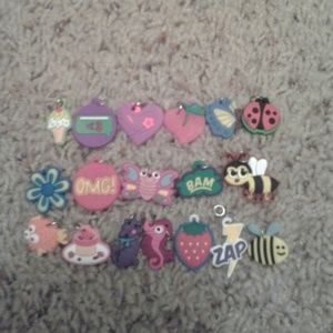 Bundle of 30 rainbow loom charms