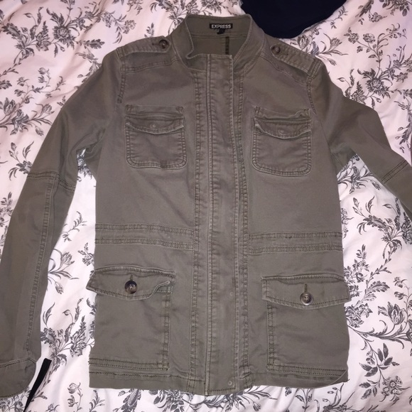 Express Army green utility jacket
