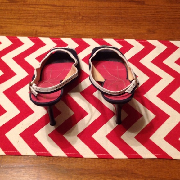 kate spade Navy and White Heels. SALE! - Picture 2 of 3