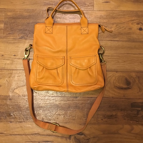 Orange Fossil purse
