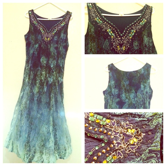 💙Beautiful Light Long Soft Cotton Dress Vintage💙