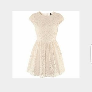Beige Lace H&m Dress