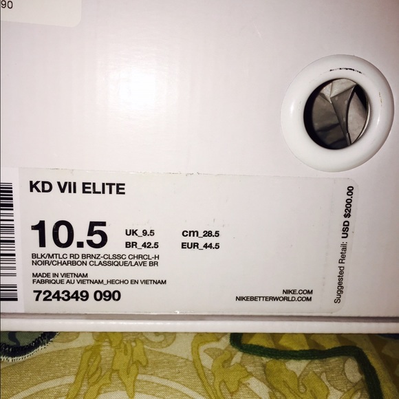 KD 7 size 10.5 never worn - Picture 4 of 4