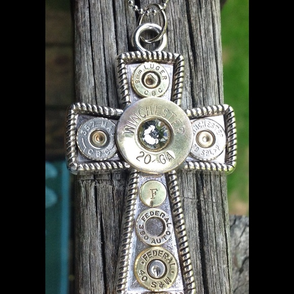 Bullet and Cross Necklace