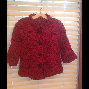 Nicole Miller black/Red blazer