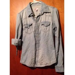 Denim shirt. Brand bongo sz. Small